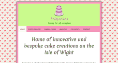 Desktop Screenshot of fairycakes-iow.co.uk